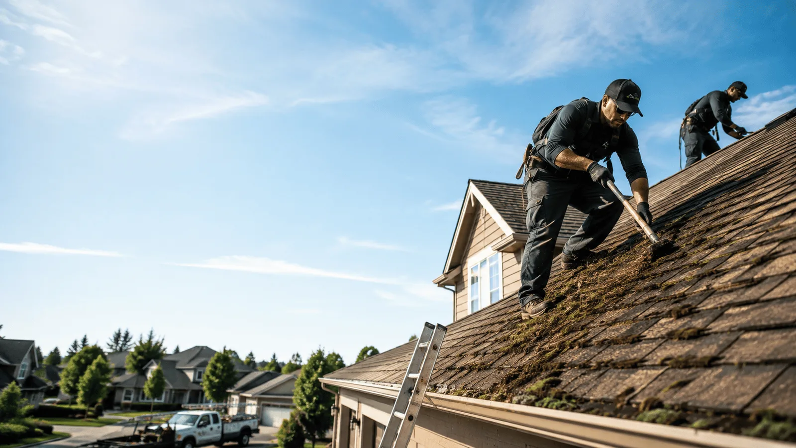Roof Moss Removal in Spring Valley, IL near me